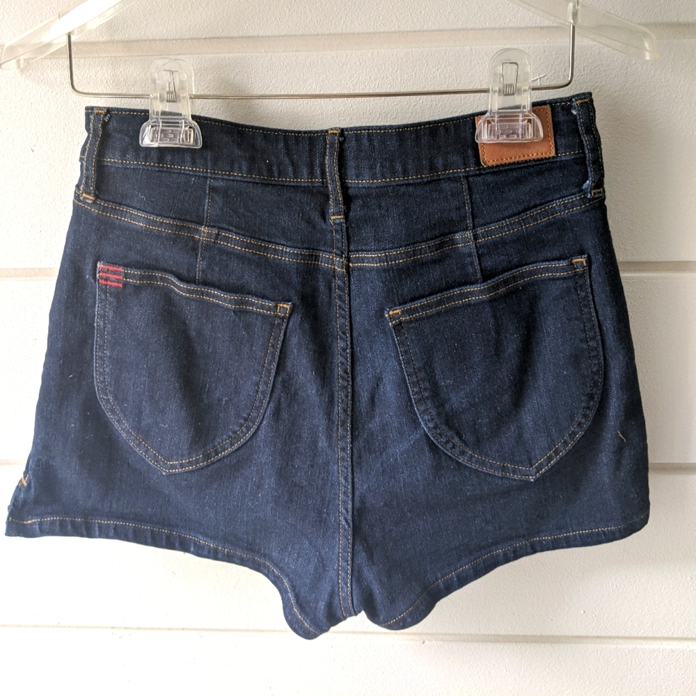 BDG Super High Rise Spade Pin Up Shorts Dark - Picture 9 of 10